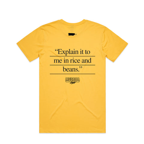 Explain it to me in rice and beans